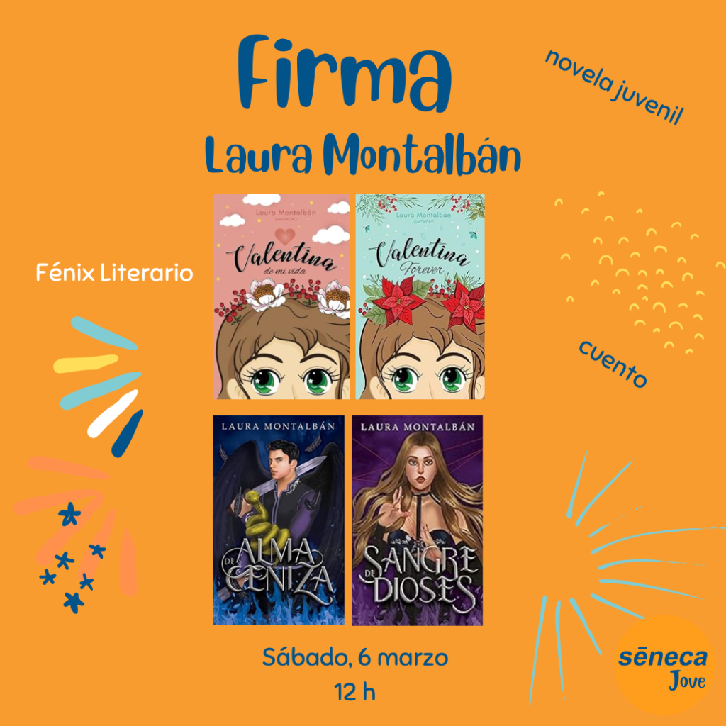 Firma de novela juvenil romántica y fantasía de Laura Montalbán.