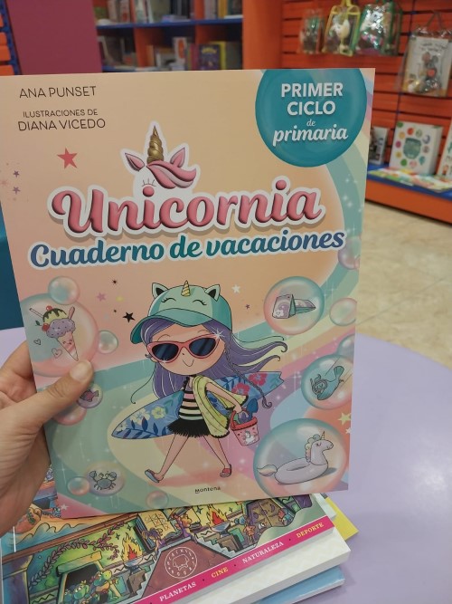 Cuadernillo de verano de Unicornia para niñas de primaria.