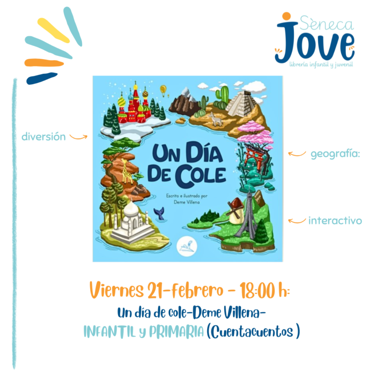 El autor Deme Villena viene a realizar el cuentacuentos Un día de cole.