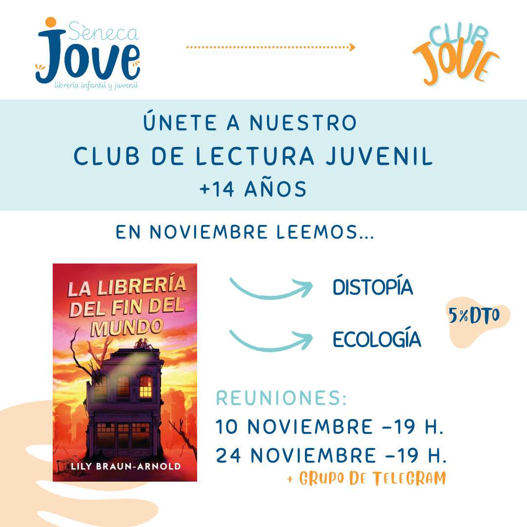 Fechas y librdel Club Jove, club de lectura juvenil de Elche en Sèneca Jove