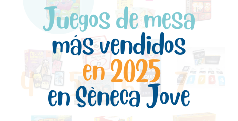 Portada de los juegos de mesa más vendidos del 2025 en Sèneca Jove, librería infantil y juvenil en Elche