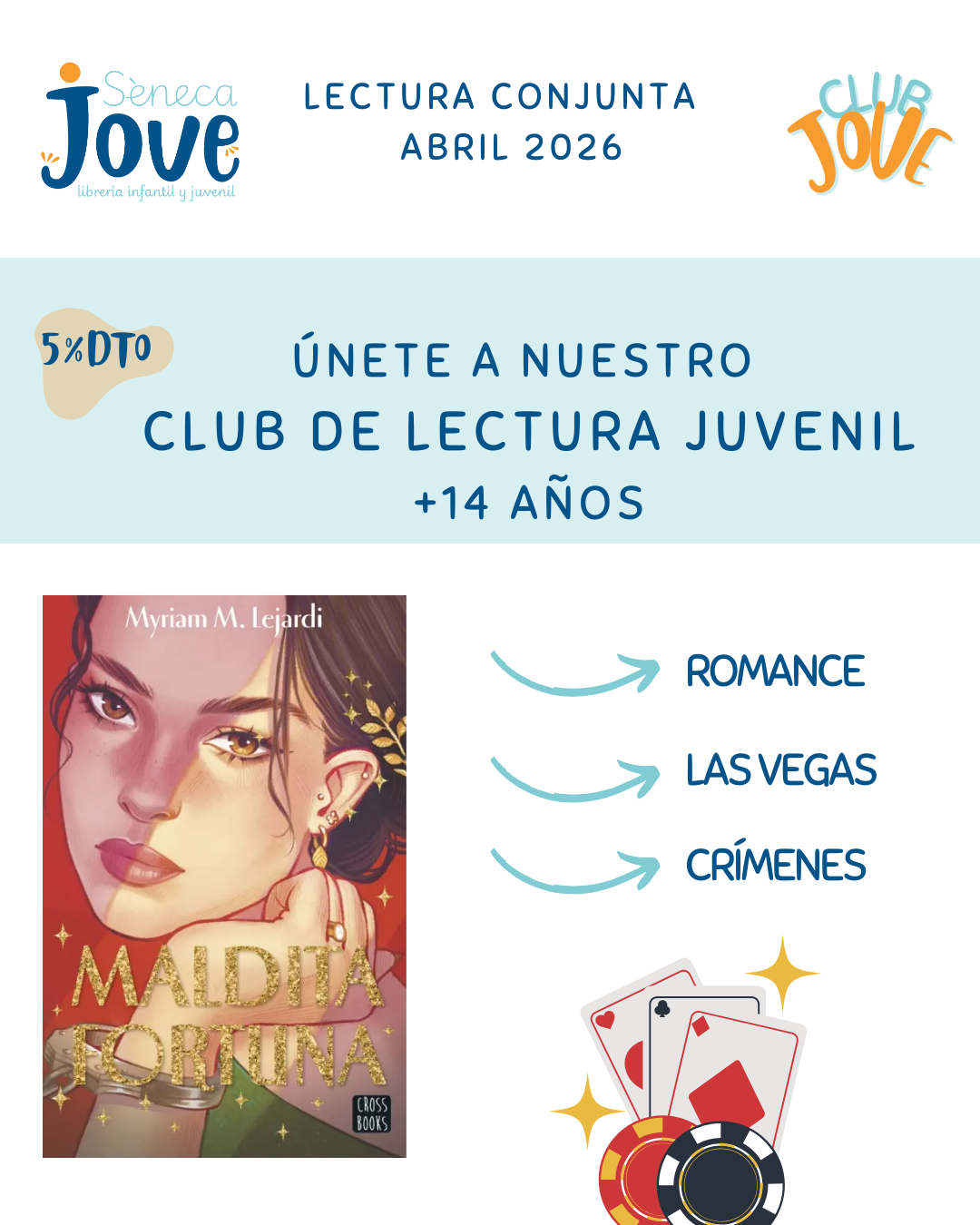 Club de lectura juvenil Elche - club jove - Maldita fortuna