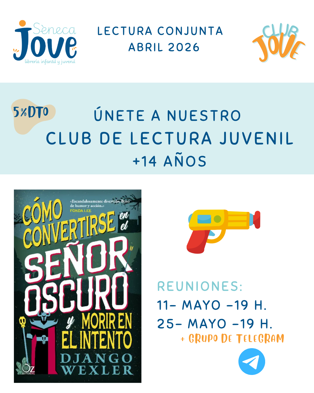 Reunión Inicial del club de lectura de mayo, "Como convertirse en el señor oscuro y morir en el intento".