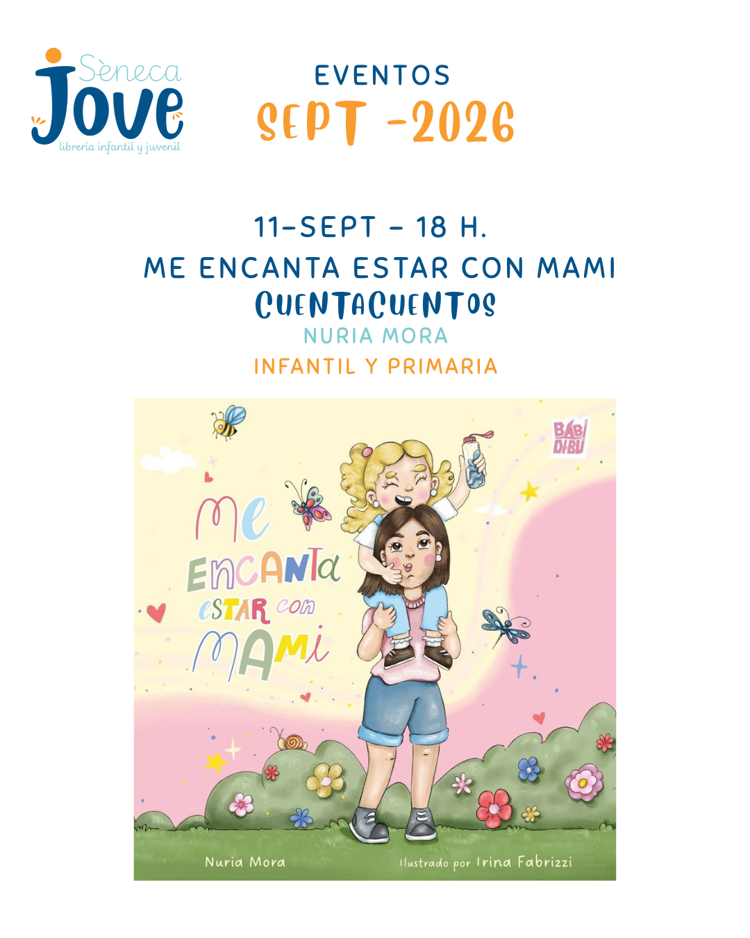 Cuentacuentos Me encanta estar con mami en Sèneca Jove