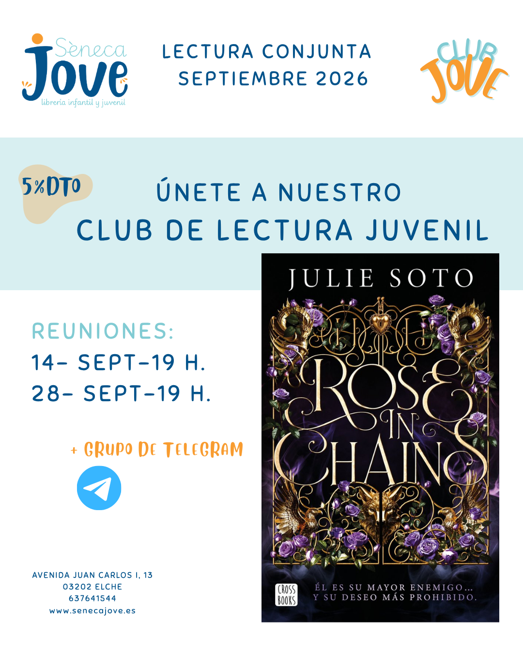 Club Jove en septiembre 26 lee Rose in chains