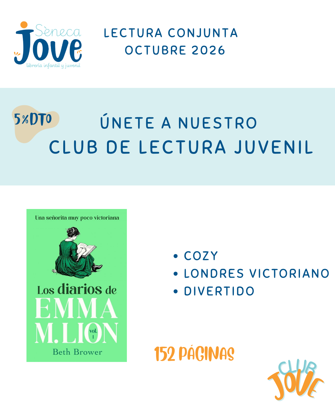 Club de lectura juvenil, "Los diarios de Emma M. Lion"