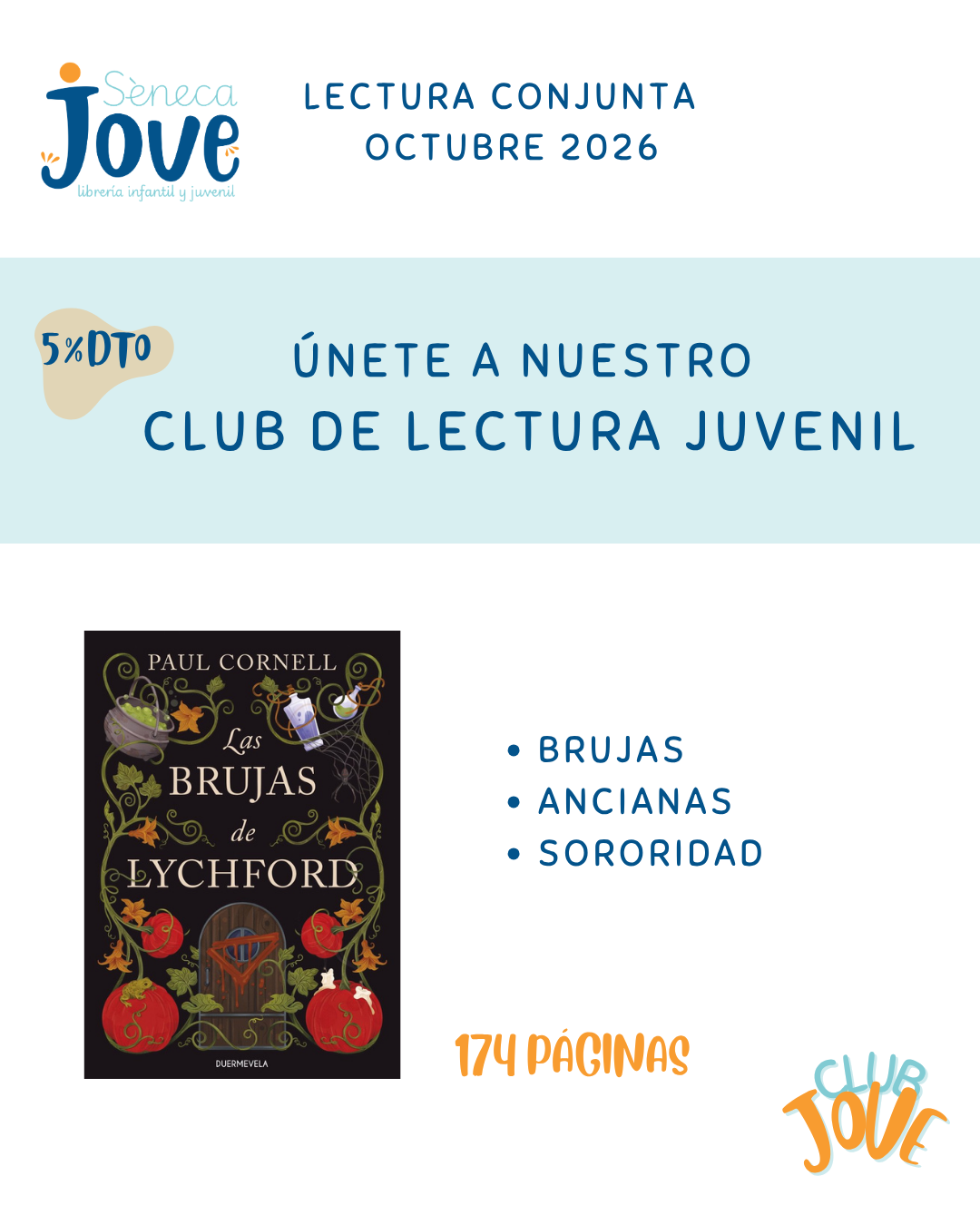 Reunión de «Las brujas de Lychford» en el club de lectura juvenil